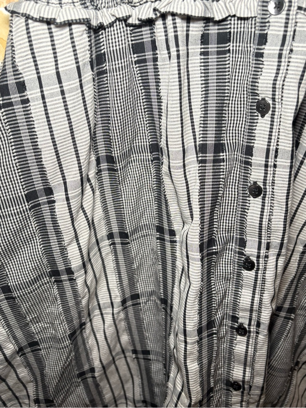 Anthropologie Maeve Plaid Midi Dress | Cottagecore Academia Button Front Dress - Picture 7 of 9